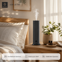 Diffuseur d'arômes rechargeable sans eau 100 ml, nébuliseur d'huiles essentielles pures, minuterie 8h, pour la maison, la chambre, le bureau, cadeau, OEM, noir, argent