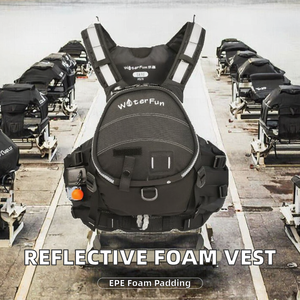 <span class=keywords><strong>Gilet</strong></span> <span class=keywords><strong>de</strong></span> flottabilité Premium certifié CE pour adultes, en mousse EPE et tissu Oxford, taille L, pour sports nautiques - Product Image 2