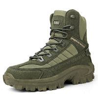 Bottes tactiques Yakeda pour hommes, chaussures d'entraînement en plein air, antidérapantes, imperméables, à haute tige, chaussures de randonnée, bottes de chasse tactiques