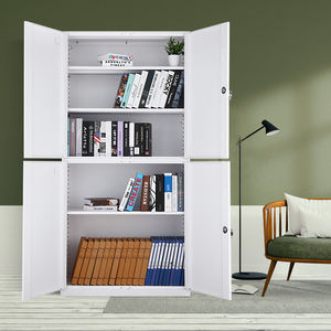 Meuble de classement moderne en fer et métal à 4 étagères convertible et réglable armoire de rangement de bureau pour la maison, l'école et les meubles de garde-robe - Product Image 2