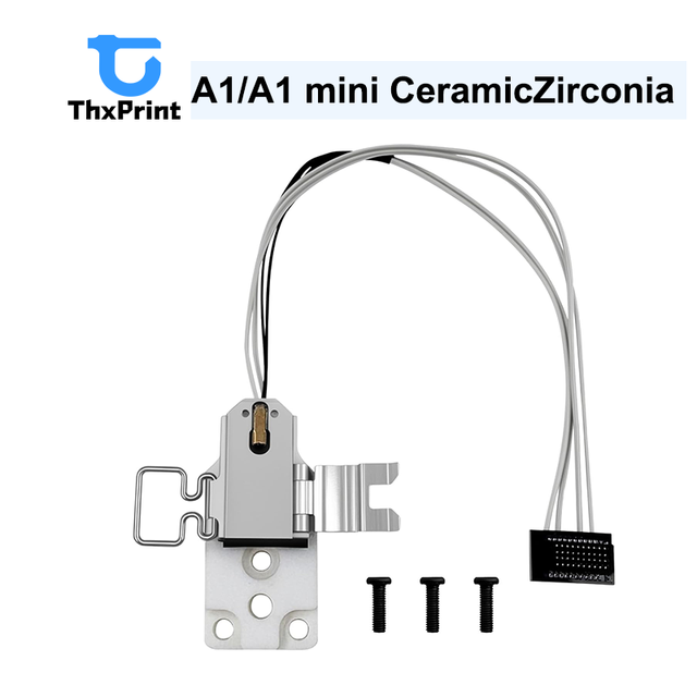 ThxPrint Upgraded Ceramic Zirconia Hotend Heating Assembly Kit Compatible with Bambu Lab A1/A1 Mini 3D Printer