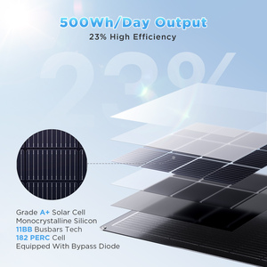 Callsun 100W ETFE Güneş Paneli Tamamen Siyah Yarı Esnek Mono PV Modülü <span class=keywords><strong>12V</strong></span> %25 Verimlilik 182mm Hücre Boyutu Karavan Deniz Araçları Şebeke Dışı Kullanım İçin - Product Image 3