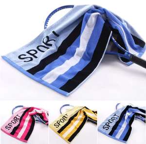Serviettes éponge épaisses Jacquard personnalisées 100% coton tissé serviettes Jacquard tissées en fil teint avec logo pour serviettes de sport <span class=keywords><strong>serviette</strong></span> de gymnastique - Product Image 3