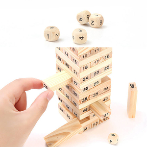 Torre de apilamiento de madera para niños, bloques de construcción - Product Image 6