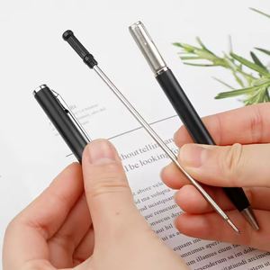Aluminum Slim Metal Ballpoint <b>Pen</b> High Quality Classic Design Custom Logo Printing Black Hotel Promotional Gift - Product Image 4