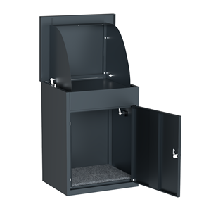Rustproof Outdoor Secure Parcel Mailbox <strong>White</strong> Powder Coating Metal <strong>Letterboxes</strong> for Posts Steel Material - Product Image 6