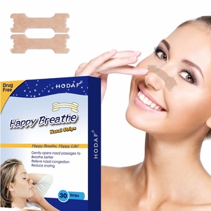 Nuevas Tiras Nasales Ce para Respirar Mejor, de Tela No Tejida Negra, Alivian Instantáneamente la Congestión Nasal, Detienen los Ronquidos, Alivian el Resfriado y las Alergias, 60x22mm - Product Image 1