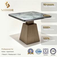 Fabricant d'ameublement d'intérieur pour hôtels de luxe, tables de restaurant personnalisées en marbre et acier, mobilier de restauration