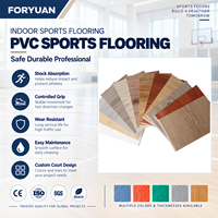 Revêtement de sol sportif style chêne pour terrains de basketball, avec amorti et protection anti-usure, pour projets de gymnases intérieurs