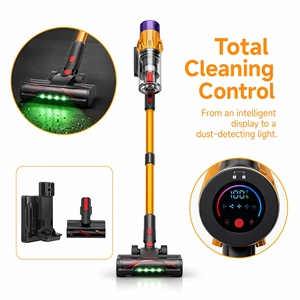 เครื่องดูดฝุ่นไร้สายแบบแท่ง PV18 650W Brushless ใช้แบตเตอรี่ได้นาน 60 นาที แรงดูดทรงพลัง น้ำหนักเบา พร้อมไส้กรอง HEPA - Product Image 5