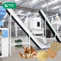 Ligne de production de granulés d'aliments pour animaux, moule annulaire, fabricant d'aliments pour poissons, faible bruit, utilisation facile, longue durée de vie