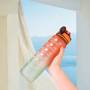 促销运动产品双酚a免费定制水激励运动健身房塑料水瓶杯子带定制标志的水