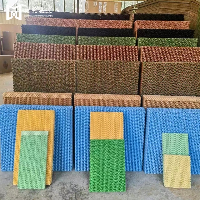 7090/7060/6090/5090 Cellulose Cooling Pad evaporative Wet Curtain/cardboard Cooling for Greenhouse Poultry Farm QingZhou Factory