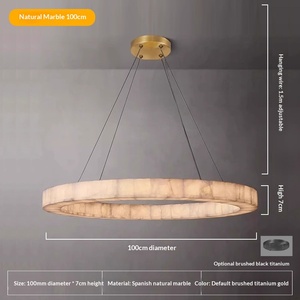 Lámpara de Araña Moderna de Estilo Chino, Diseño Redondo, en Piedra de Nube de Titanio Negro, para Sala de Estar y Vestíbulo, Hecha en China - Product Image 5
