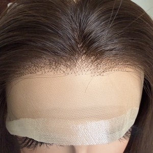 Postizo de Cabello Natural Color Marrón Ruso con Línea de Cabello Invisible y Encaje Suizo de Alta Calidad en Stock para Mujeres con Pérdida de Cabello - Product Image 6