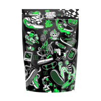 Conception personnalisée Logo 1 oz 2 oz Pochette support à l'épreuve des enfants Sac en mylar anti-odeur avec fermeture à glissière 3.5g Sacs d'emballage en plastique