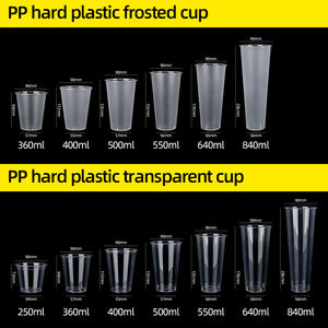 Klantspecifiek logo plastic beker Dabba <span class=keywords><strong>Cup</strong></span> Coupes Boba Flat Blister <span class=keywords><strong>Cup</strong></span> Plastic beker Pohare Na Drink Wegwerpbekers - Product Image 3