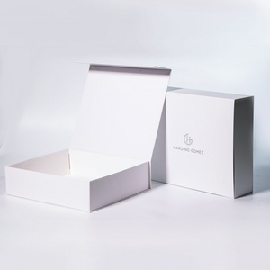 Self-Erecting Foldable Book Shaped Magnetic Closure Gift Box with Matte Finish Custom Paperboard - Product Image 2
