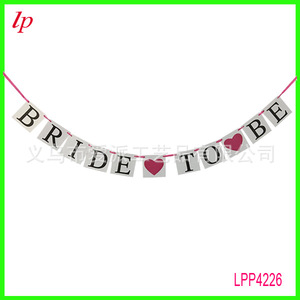 Bride To Be Wedding Party Garlands Letter Signs Heart Shaped <b>Banners</b> Paper Decorations For Birthday LPP4046 - Product Image 1