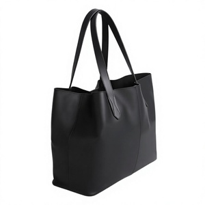 BS INTERNATIONAL Bolso de Mano de Cuero Genuino 100% Original de Color Negro, Impermeable, de Gran Capacidad, para Mujer, de Primera Calidad, Regalos - Product Image 5
