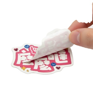 Custom Printed Brand <b>Logo</b> Waterproof Adhesive Vinyl PVC Label <b>Stickers</b> Strong Stickiness Cartoon Die-Cut Shapes 60mm Core Dia - Product Image 1
