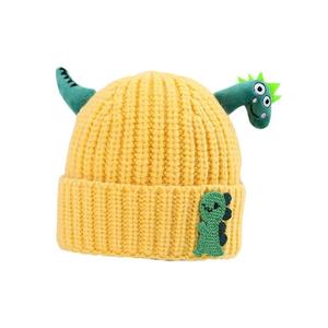 Lindo dinosaurio <span class=keywords><strong>invierno</strong></span> cálido pulóver <span class=keywords><strong>gorro</strong></span> de punto estilo del bebé patrón de letras sombrero de <span class=keywords><strong>invierno</strong></span> con impresión Digital para escena de viaje - Product Image 5