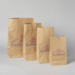 Sacs en papier kraft blanc imprimé personnalisé, 50 pièces, pour <span class=keywords><strong>pharmacie</strong></span>, Prescription médicale, pilules - Product Image 5