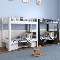 Lit superposé en acier durable et économique, design simple, cadre de lit en métal pour dortoirs de travailleurs, auberges d'étudiants, vente en gros