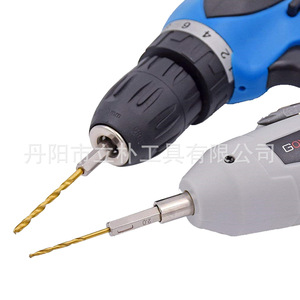 Twist Drill Bit Set 13pcs Hex Shank Titanium Plated Gold Finish For Metal Drilling Quick Change Chuck - Product Image 5