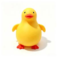 Vente Flash : Grand Canard Jaune Mignon en TPR Imprimé UV, Jouet Anti-Stress Extensible et Moelleux