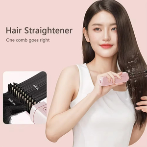 Peigne Lisseur Sans Fil à Capsules, Ions Négatifs, Utilisation Double Sec et Humide, Outil de Coiffure, Peigne Lisseur Paresseux - Product Image 3