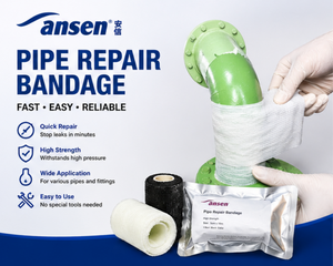 Kit de réparation <span class=keywords><strong>rapide</strong></span> OEM de haute qualité pour <span class=keywords><strong>joints</strong></span> de tuyauterie industrielle – Bande de réparation à collage <span class=keywords><strong>rapide</strong></span> et scellage instantané - Product Image 1