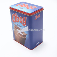 Boîte de chocolat de qualité alimentaire boîte de conserve rectangulaire en métal boîtes personnalisées boîte de chocolat chaud