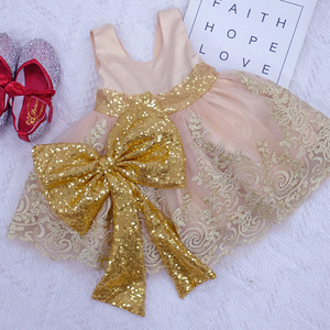 Vestido de Princesa con Flores Españolas para Niñas Ivy10493A, Vestido de Fiesta de Cumpleaños de Alta Calidad con Lentejuelas y Lazo Grande para Bebés - Product Image 5