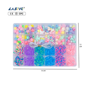 Boîte à perles hermétique populaire pour enfants LASIVE TOYS, en matériau sûr pour les enfants, pour la création de bracelets DIY, l'organisation et le jeu pour les filles - Product Image 1