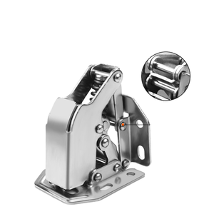 Sắt không đục lỗ cửa tủ phần cứng bản lề đóng mềm điều chỉnh im lặng giảm xóc Dễ dàng cài đặt thiết kế hiện đại sống - Product Image 3