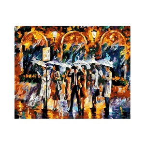 Kits de peinture sur toile DIY à l'huile, paysages urbains, faits à la main, pour adultes, personnalisables, peinture par numéros, pour la vente en gros - Product Image 5
