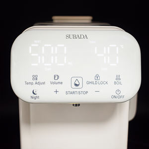 Distributeur d'<span class=keywords><strong>eau</strong></span> avec température réglable de 35 à 100 degrés, personnalisable de 30 à 500 ml, veilleuse, verrouillage enfant, maintien au chaud, 1,8 L, mémoire - Product Image 4