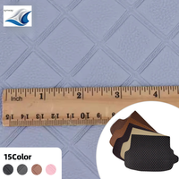 Cuir synthétique PVC gaufré 1,1 mm avec envers en velours, extensible, imperméable et résistant à l'abrasion pour sièges de voiture et meubles de maison