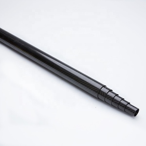 Cao Modulus bọc 3K TORAY prepreg sợi carbon Ống ống cực nhà máy Telescopic Câu Cá hạ cánh lưới - Product Image 5