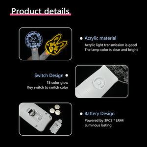 Bar <span class=keywords><strong>Concierto</strong></span> Escena ardiente Atmósfera Soporte Noche oscura Luz luminosa Logotipo personalizado Alta luz LED Glow Stick - Product Image 6