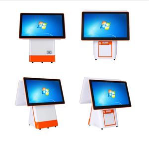 WUXIN All-in-One 15,6-inch Dual Touchscreen POS-systeem Android 11.0 met binoculaire camera voor kassa-activiteiten - Product Image 1