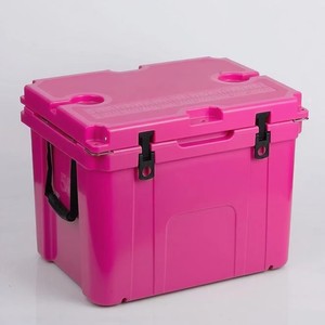 Glacière à roulettes moderne 55QT en plastique LLDPE, étanche, avec siège dossier intégré, pour canettes, camping et voyages en extérieur, maintien de la glace pendant 5 à 10 jours - Product Image 2