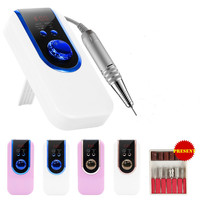 Machine à ongles électrique rechargeable BQ 520, 30000 tr/min, charge USB, lime à ongles portable, polisseuse professionnelle pour manucure