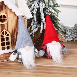 YW-353 <span class=keywords><strong>Scandinave</strong></span> Père Noël Ornements Décorations Suspendues de Noël Gnome Tomtees Peluche - Product Image 5