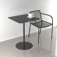 Table Basse Carrée Design pour Cafés, Salons de Thé, Boutiques de Desserts - Style Nordique en Alliage de Fer Forgé - Mobilier de Salon