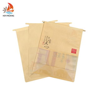 <span class=keywords><strong>Sac</strong></span> <span class=keywords><strong>de</strong></span> transport 5x4x11 marron petit format, économique, avec fenêtre, étiqueté, pour pâtisseries, gâteaux et croissants - Product Image 1