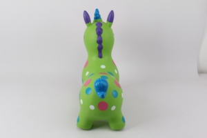 Jouet gonflable en PVC coloré en forme d'âne sauteur avec musique, personnage amusant pour les garçons et les enfants - Product Image 3