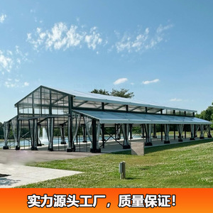 Carpa Atrio Modular con Estructura de Acero, Carpa Transparente para Bodas y Fiestas, Tejido de PVC Impermeable para las Cuatro Estaciones, Tipo Extendido - Product Image 3