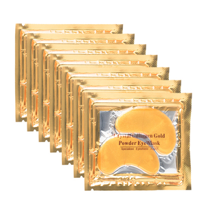 Migliore vendita 24K oro cristallo collagene maschera per gli occhi benda sull'occhio per la cura degli occhi <span class=keywords><strong>cerchi</strong></span> scuri rimuovere la maschera <span class=keywords><strong>in</strong></span> Gel - Product Image 5